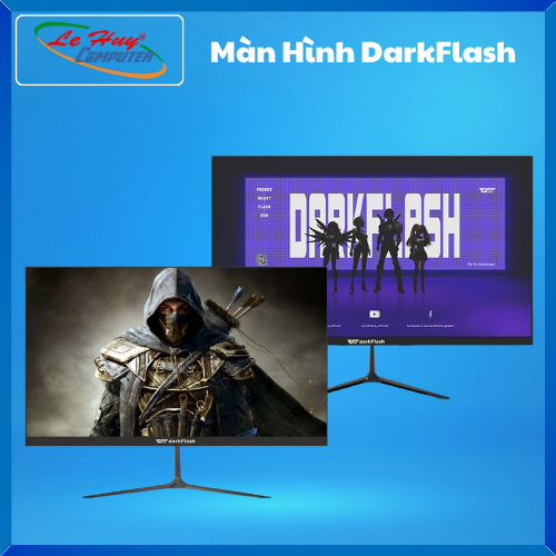 Màn Hình Máy Tính DarkFlash G22W/ G243FW (FullHD/ 100Hz/ Chân Đế Chữ V/ HDMI/ VGA) - Hàng Chính Hãng