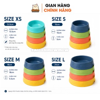 Bát Ăn Nhựa Tròn Cho Thú Cưng – Bát Ăn Chó Mèo Nhẹ, Bền, Dễ Vệ Sinh