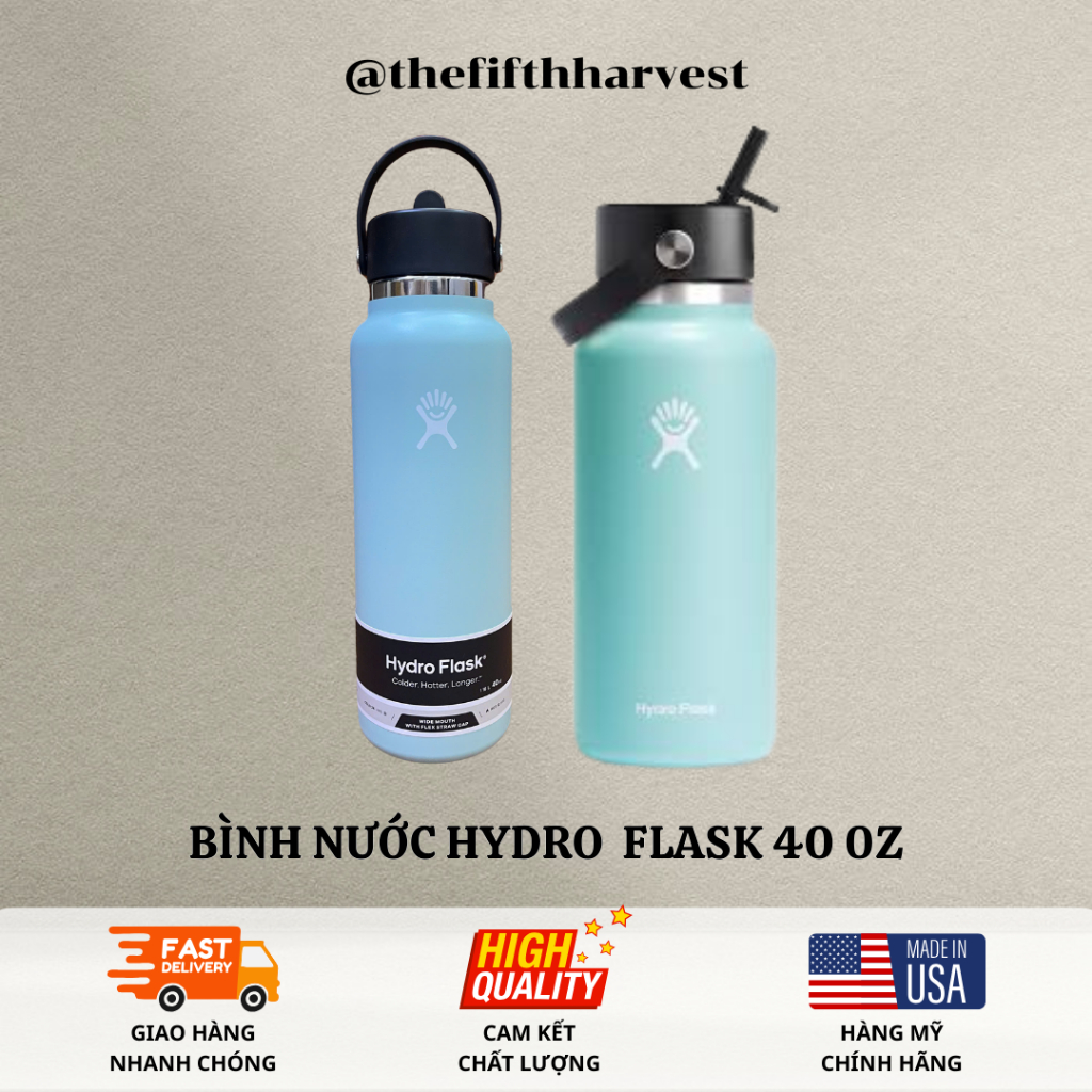 Bình nước giữ nhiệt Hydro Flask 40oz