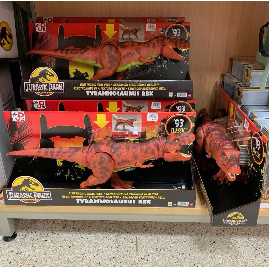 Jurassic Park 93 Mô hình khủng long Mattel Tyrannosaurus Rex(T-Rex),quà tặng sưu tầm cho trẻ em từ 4