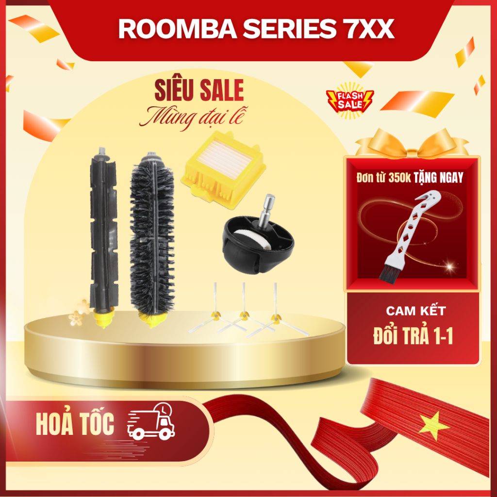 Phụ kiện robot hút bụi tương thích cho IROBOT ROOMBA SERIES 7** - Phụ kiện robot lau nhà IROBOT room
