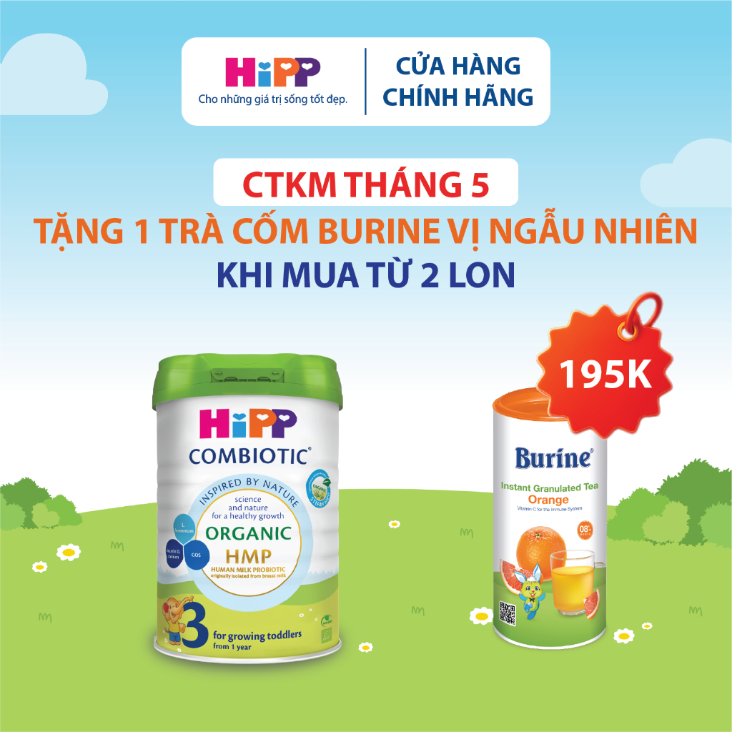 Sữa bột công thức HiPP 3 Organic Combiotic 800g - nhập khẩu Đức (1 Lon)