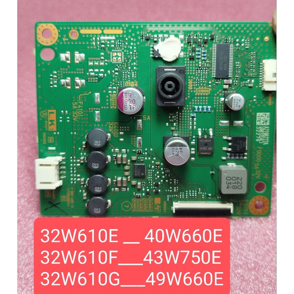 Bo cao áp tivi sony . 32W610E, 32W610F, 32W610G , 40W660E , 43W750E , 49W660E.