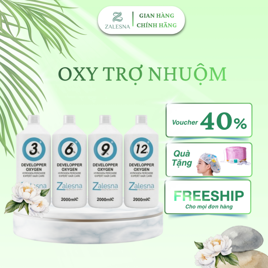 Oxy Zalesna Hương Dâu Trợ Nhuộm, Khử Mùi, Chống Rát Dung Tích 2000ml