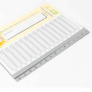 Phân Trang Nhựa A4 Kingstar 15 Số - 24 Chữ - 31 Số Chia File Hồ Sơ Tài Liệu
