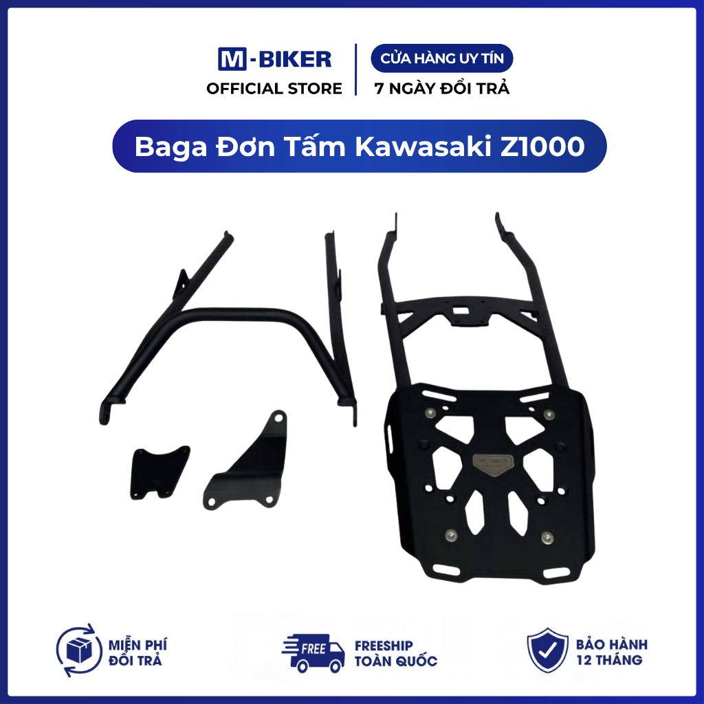 Baga Z1000, Baga gắn thùng cho Kawasaki Z1000, Cảng sau Z1000 | M-Biker