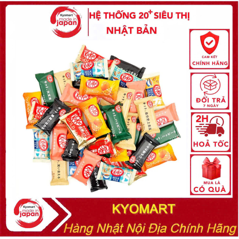 Combo Kitkat socola Nhật mini mix vị - Hàng nội địa Nhật Bản