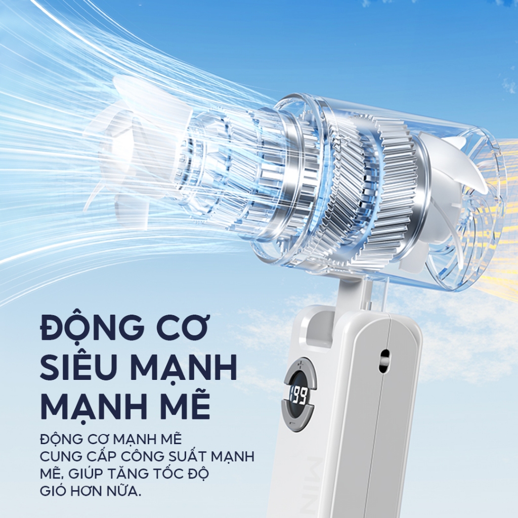 Yodevoe S22 Quạt cầm tay 199 cấp độ có thể điều chỉnh siêu năng lượng gió quạt tích điện mini Bốn màu quạt mini | BigBuy360 - bigbuy360.vn