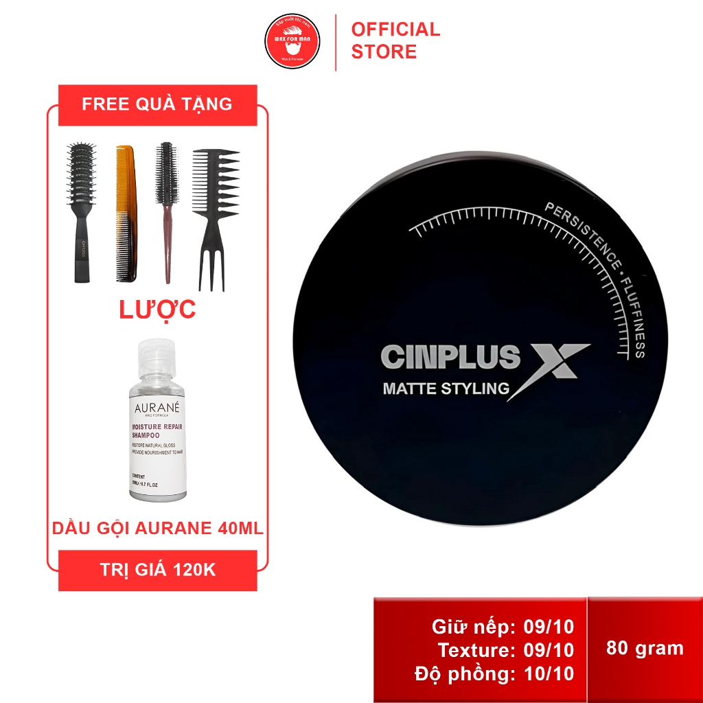 Sáp vuốt tóc Cinplus X Matte Styling