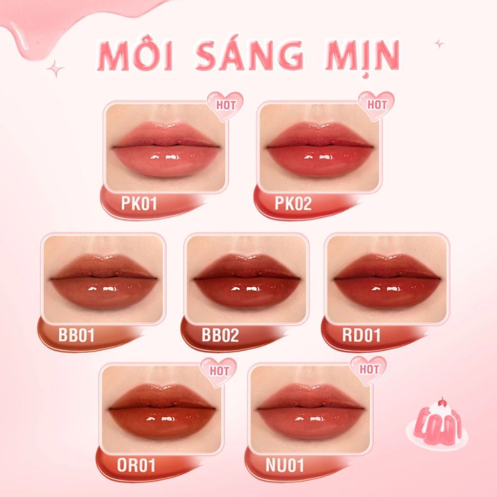 Ảnh 4 của Son PINKFLASH #MyGlossyLips Watery Glow dưỡng ẩm, làm đẹp diện mạo, ngọt ngào và rạng rỡ.