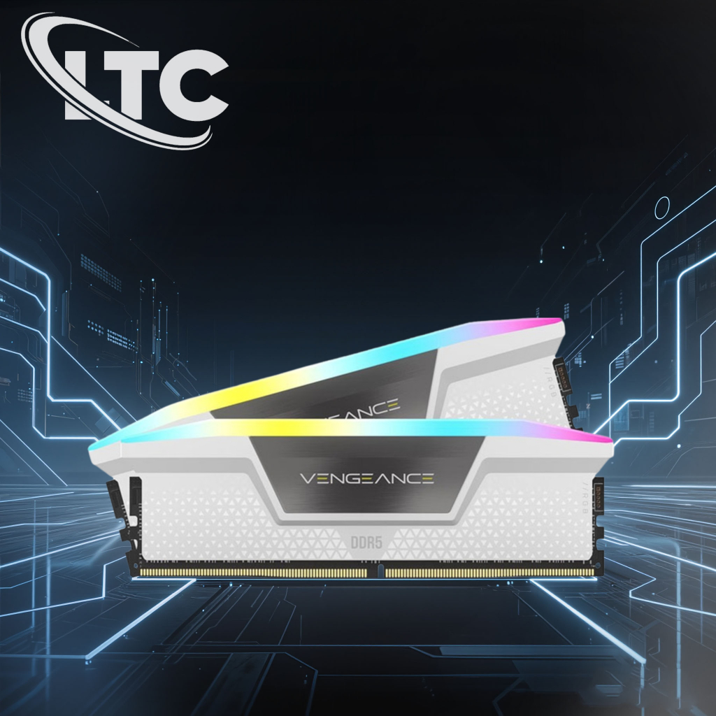 Ram Corsair VENGEANCE RGB 32GB (2x16GB) DDR5 bus 6000MHz White-BH 36 tháng
