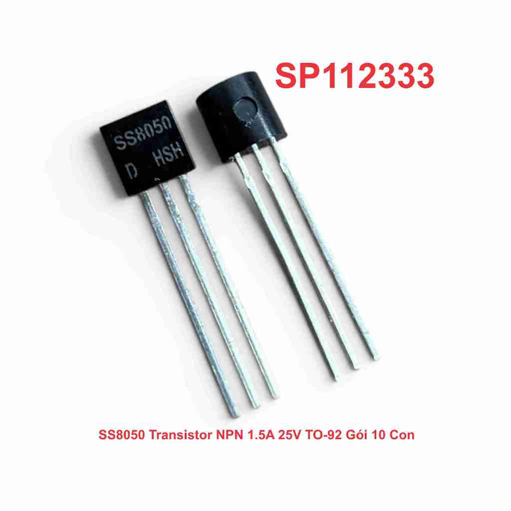 SS8050 Transistor NPN 1.5A 25V TO-92 Gói 10 Con