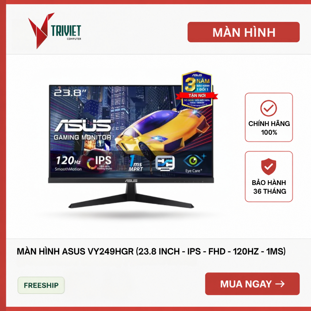 Màn Hình ASUS VY249HGR (23.8 inch - IPS - FHD - 120Hz - 1ms)