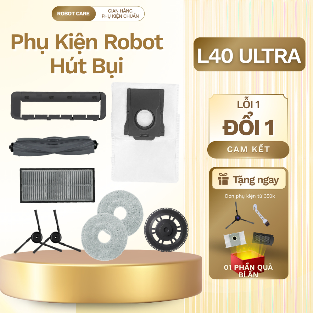 Phụ kiện Robot Hút Bụi tương thích Dreame L40 Ultra - Phụ kiện thay thế cho robot hút bui lau nhà Dr