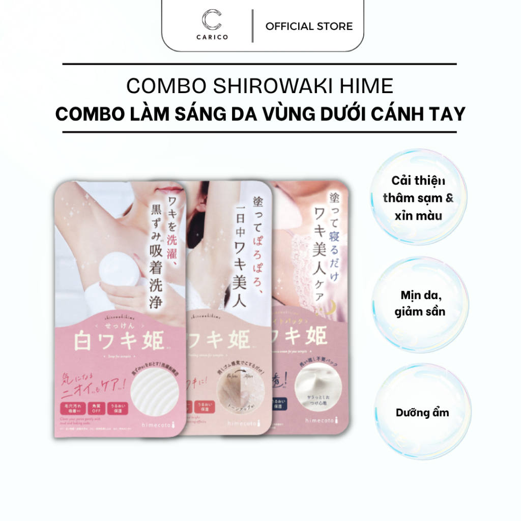 Combo giảm thâm nách Shirowaki Hime