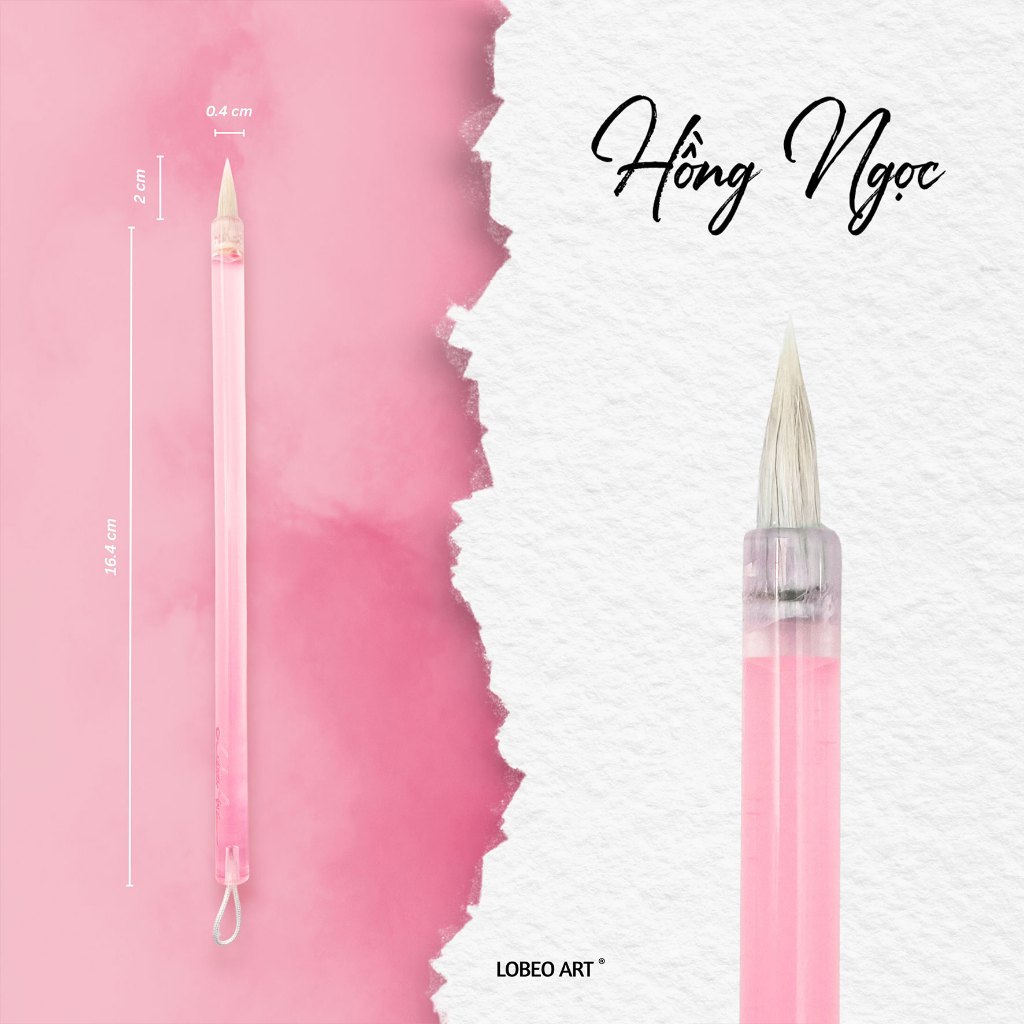 [LOBEO] Cọ vẽ thư pháp Lobeo - Hồng Ngọc