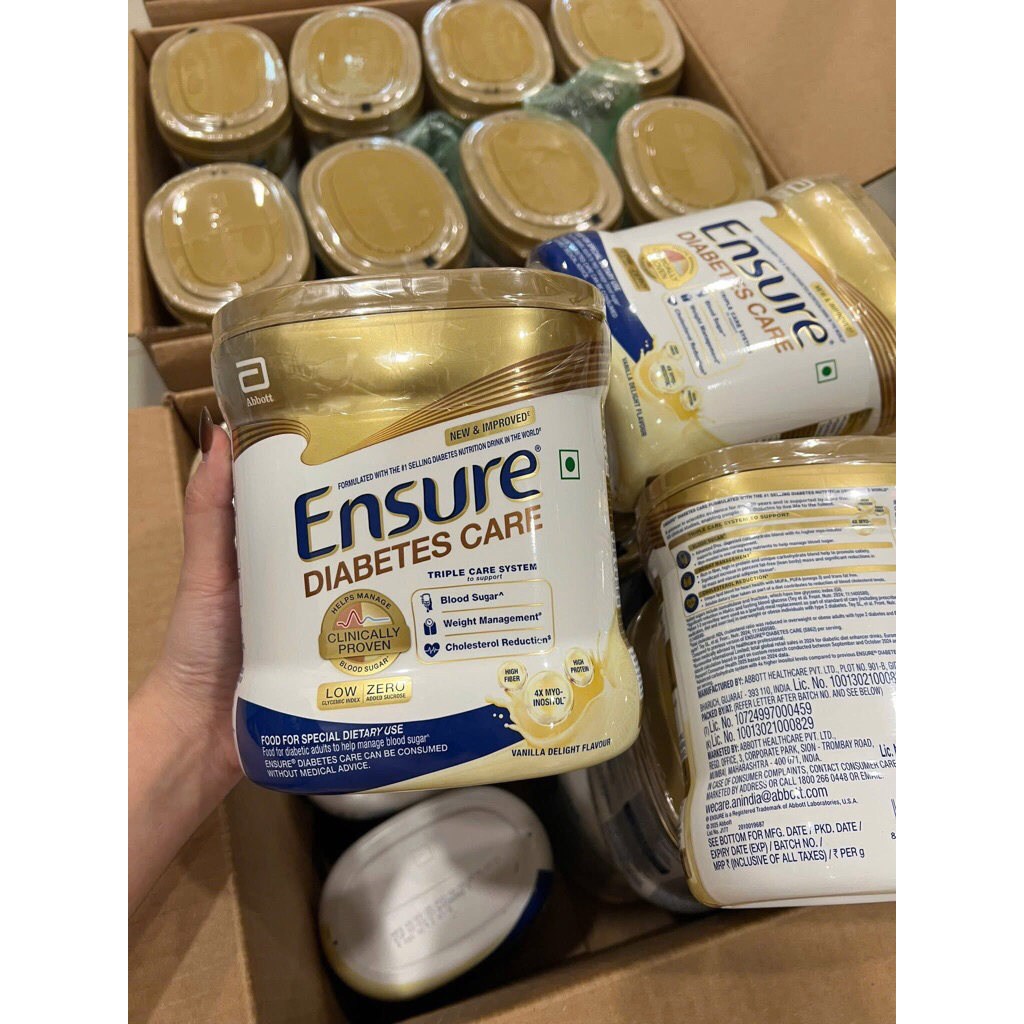 Sữa bột Ensure tiểu đường Ensure Diabetes Care Vanilla 375g Mỹ.