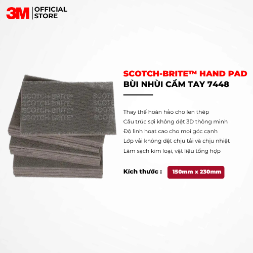Bùi nhùi 3M Scotch Brite 7448 (150mm x 230mm)
