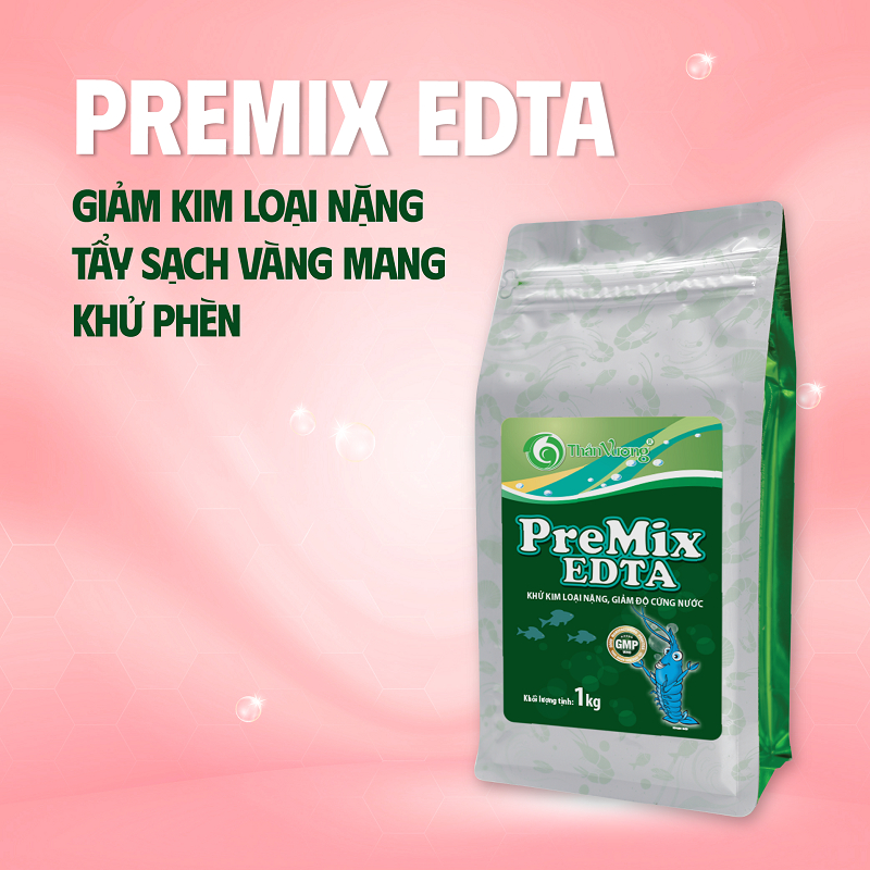 PREMIX EDTA - Chuyên khử độc kim loại nặng, hạ phèn cực nhanh