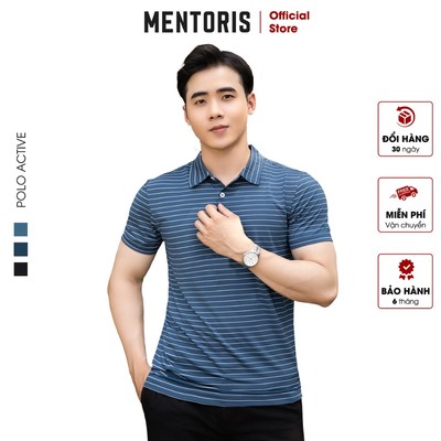 Áo Polo Nam MENTORIS Vải Coolmax Cao Cấp, Form Gọn Gàng, Mặc Hằng Ngày MPL35