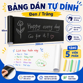 Giấy dán bảng đen – Bảng viết xóa dán tường – Dùng cho trường, trung tâm, góc học tập