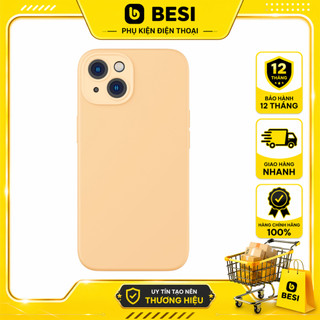 Ốp Lưng Baseus iP14 Liquid Silicone | Mềm Mịn, Kèm Kính Cường Lực, Chống Bẩn