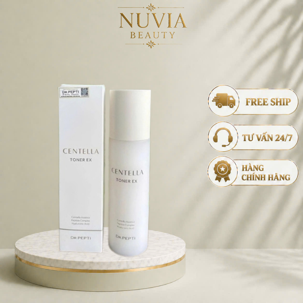 [CHÍNH HÃNG] Nước Hoa Hồng Dr.Pepti Centella Toner EX (180ml) -