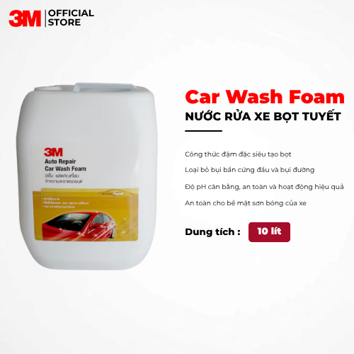 Nước rửa xe bọt tuyết 3M, 10 lít