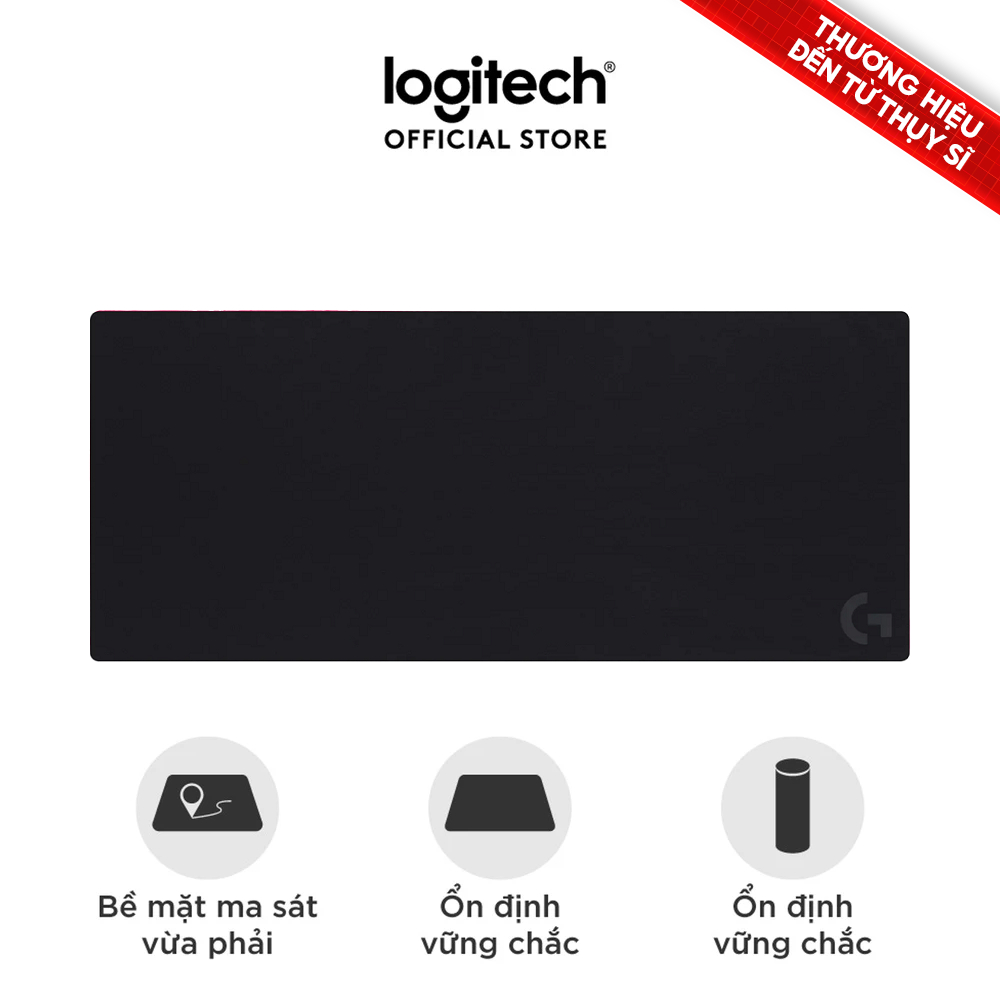 Bàn di chuột chơi gaming cỡ lớn Logitech G840 XL - Bề mặt điều chỉnh hiệu suất,cao su ổn định