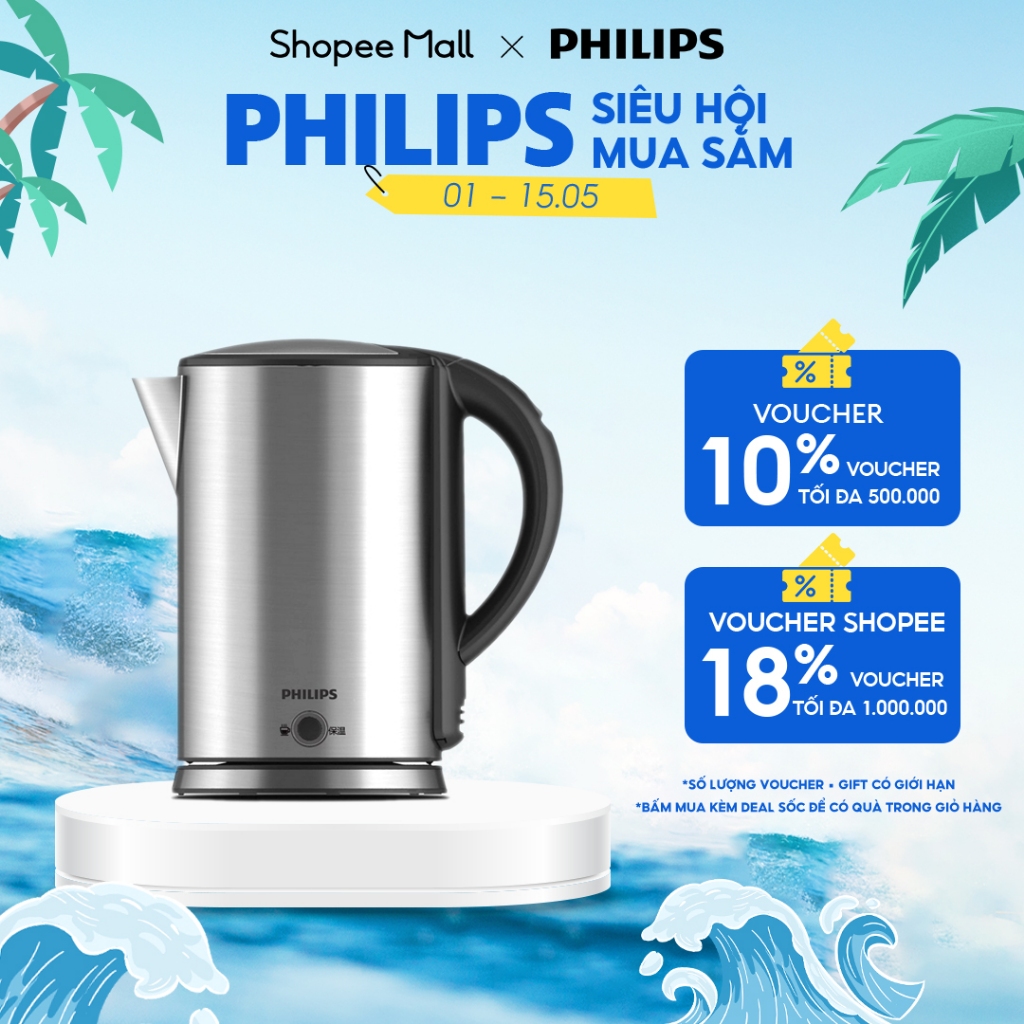 Bình đun siêu tốc PHILIPS HD9316 - Hàng Chính Hãng