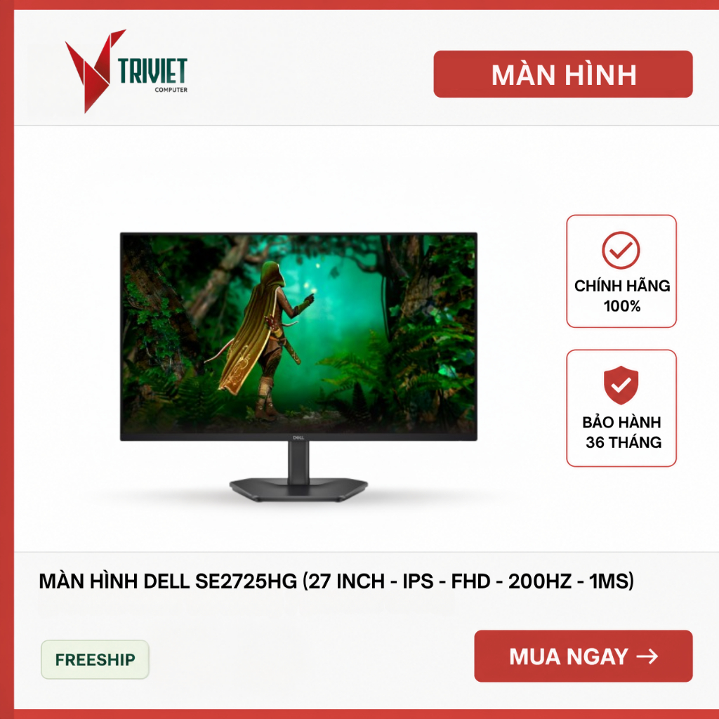 Màn Hình Dell SE2725HG (27 inch - IPS - FHD - 200Hz - 1ms)