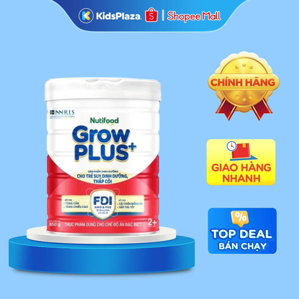 [NEW] Sữa bột Nutifood Grow Plus Đỏ 2+ 850g