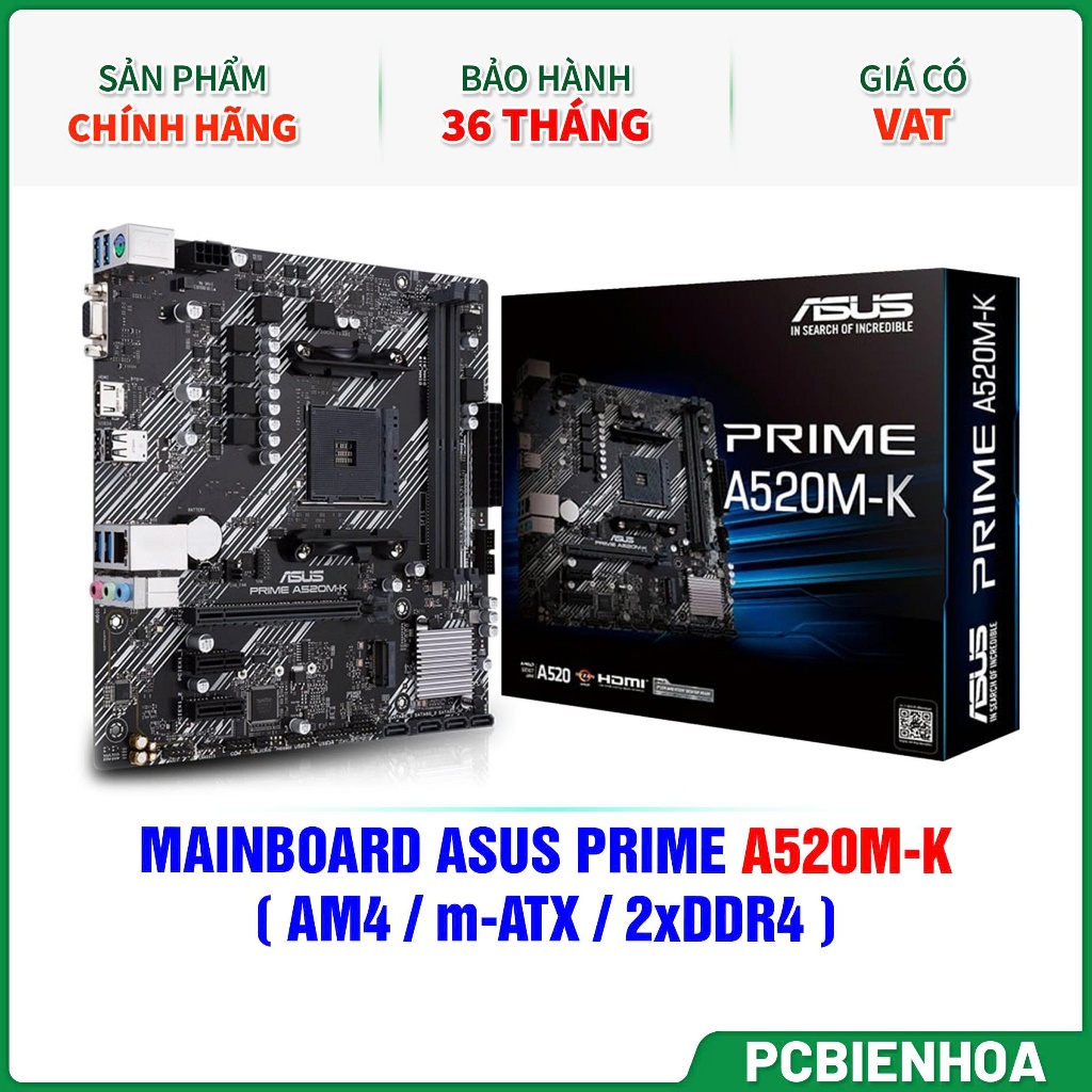 Mainboard- Mainboard Asus A520M-K Prime-36T
