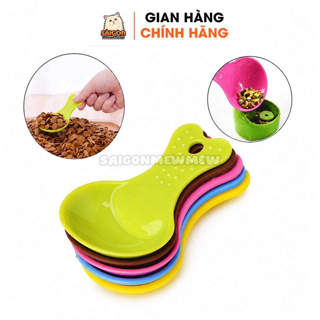 Muỗng Xúc Thức Ăn Cho Chó Mèo – Muỗng Đong Hạt Tiện Lợi [Giao Màu Ngẫu Nhiên]