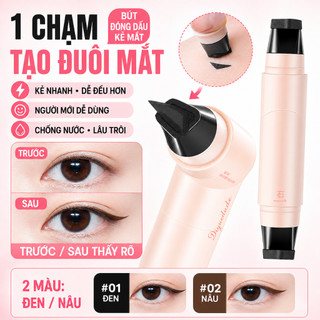 Bút Đóng Dấu Kẻ Mắt 2 Đầu - Kẻ Mắt Nhanh, Chống Nước, Không Lem