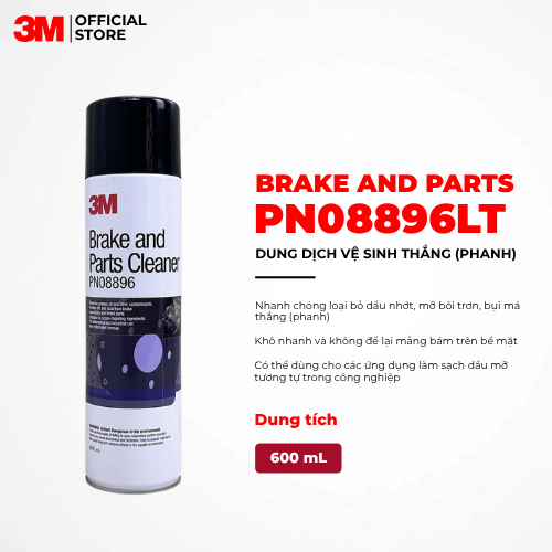 [Chính Hãng] Chai Xịt Vệ Sinh Thắng Phanh 3M PN08896 (600ml) - Làm Sạch Dầu Mỡ, Khử Tiếng Kêu