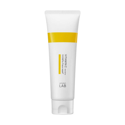Sữa Rửa Mặt V Face Wash và BLN Dưỡng Sáng Se Lỗ Chân Lông Unlabel LAB Vitamin C Nhật Bản 130g