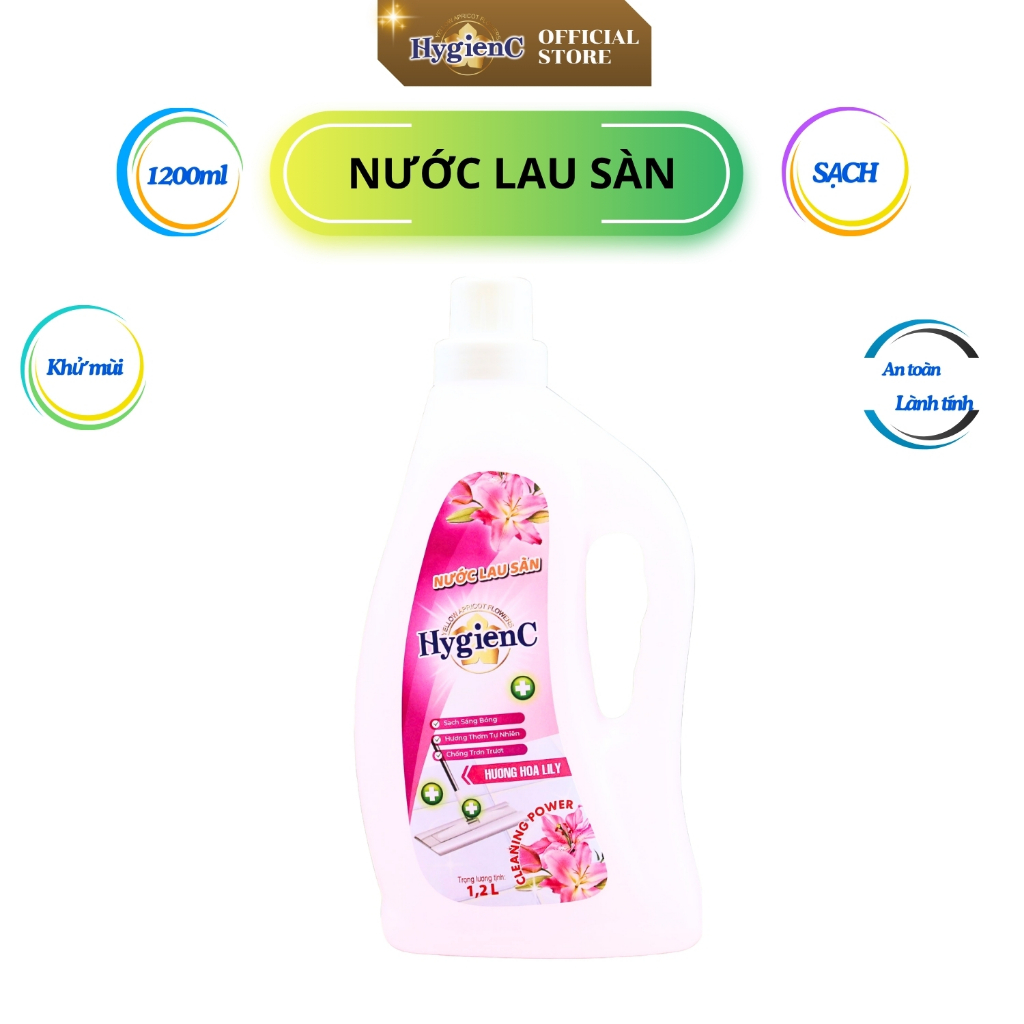 Nước lau sàn HygienC dung tích 1200ml - HC4
