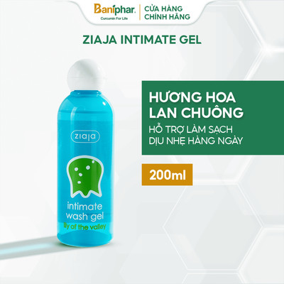 Dung dịch vệ sinh phụ nữ Intimate Ziaja Hoa Lan Chuông thơm mát dịu nhẹ, cân bằng pH tự nhiên, dưỡng ẩm sâu