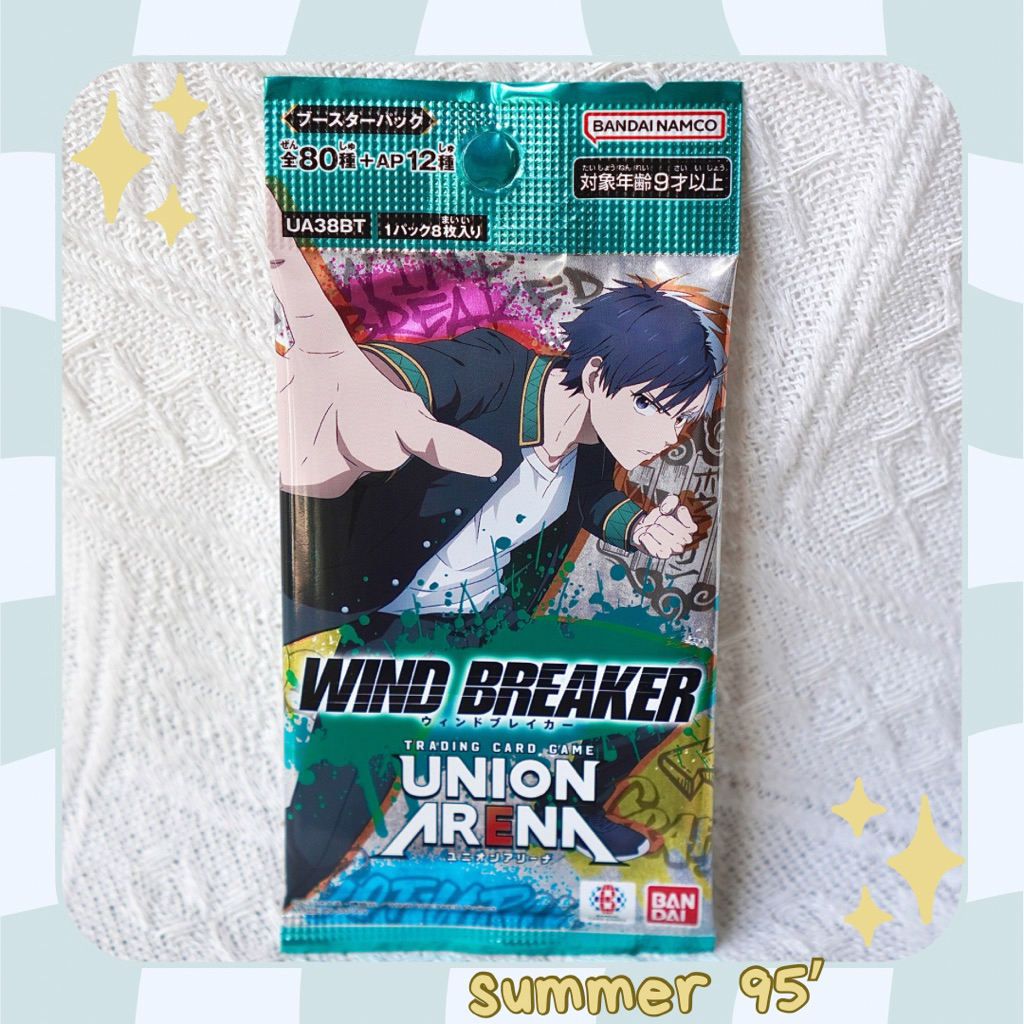 [SẴN-SUMMER 95’] Pack union arena card gói thẻ nhân phẩm Wind Breaker