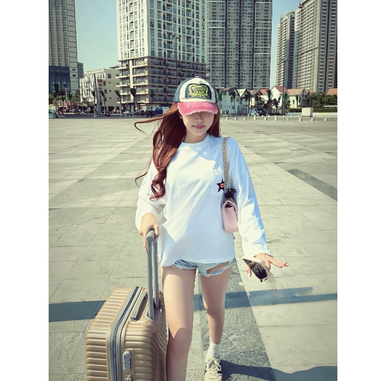 TRAFFY CUPID "who are you" - Áo Thun Tay Dài Form Oval Stargirl/Starboy Cotton 2 Chiều Unisex | BigBuy360 - bigbuy360.vn