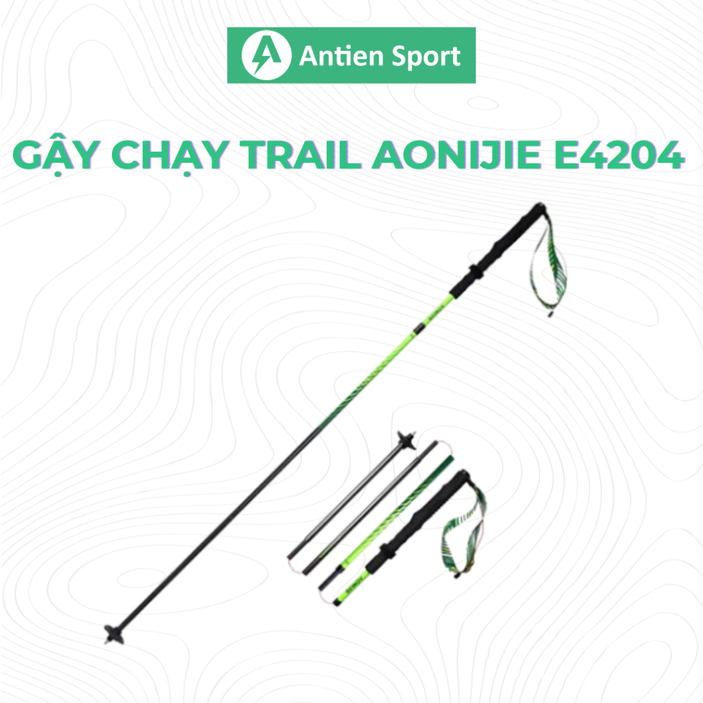 Gậy Chạy Trail AONIJIE E4204 Carbon Trekking Pole Siêu Nhẹ Gấp Đi Bộ Đường Dài