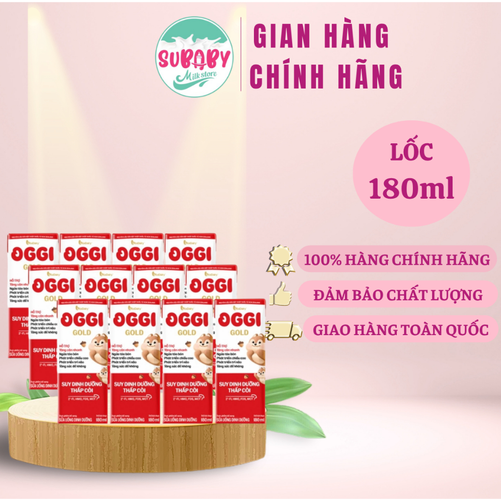 Sữa bột pha sẵn Vitadairy Oggi Gold 110ml/180ml