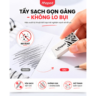 Gôm Mini Technic Pulse Maped SKU: 113050 - Tẩy Siêu Sạch, Thiết Kế Độc Đáo. Thương Hiệu Pháp [Chính Hãng]