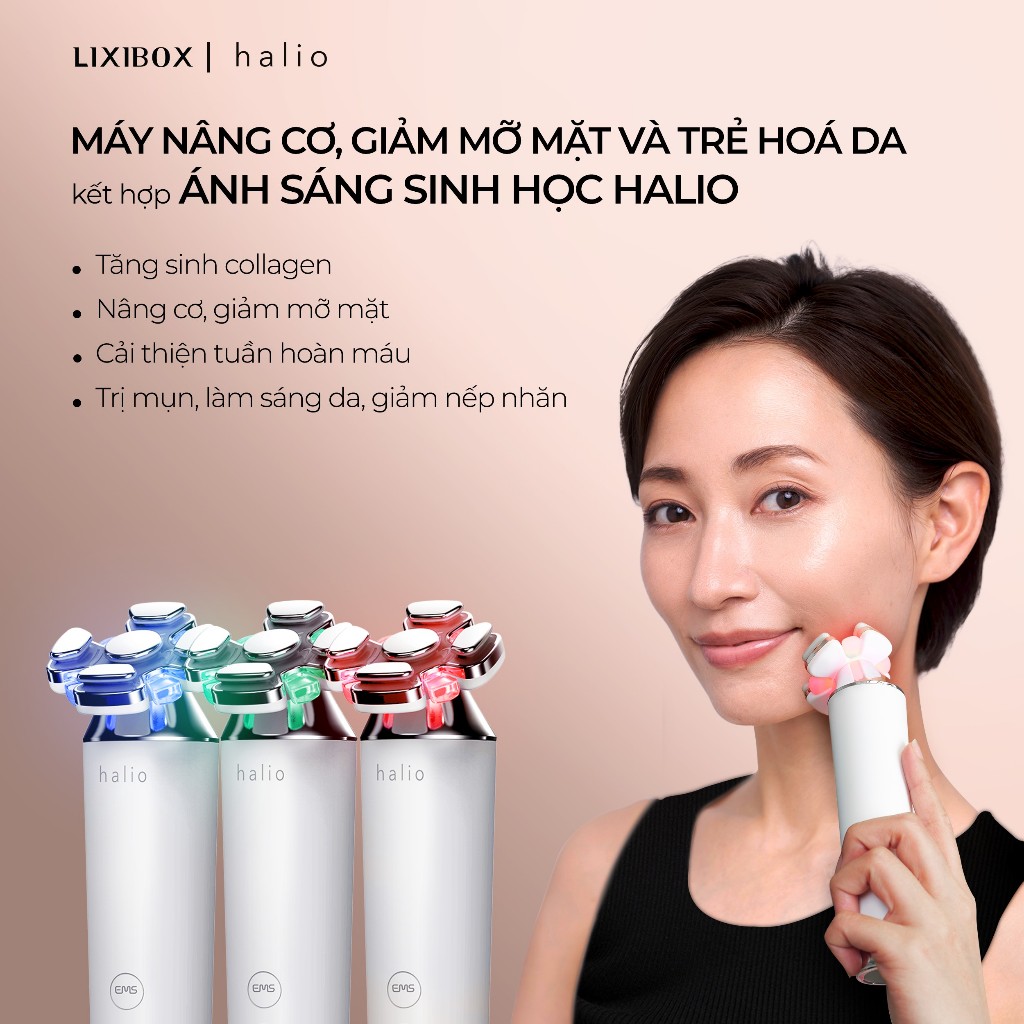 [SPLIVE] Máy Nâng Cơ, Giảm Mỡ Mặt & Trẻ Hoá Da Kết Hợp Ánh Sáng Sinh Học Halio RevitaWave Skin Rejuvenator | BigBuy360 - bigbuy360.vn