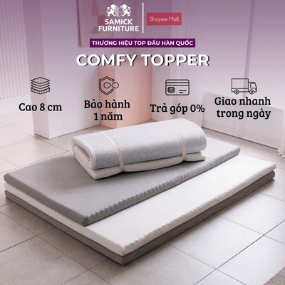 Nệm Comfy Topper 8cm Samick Furniture Hàn Quốc - Tăng tiện nghi