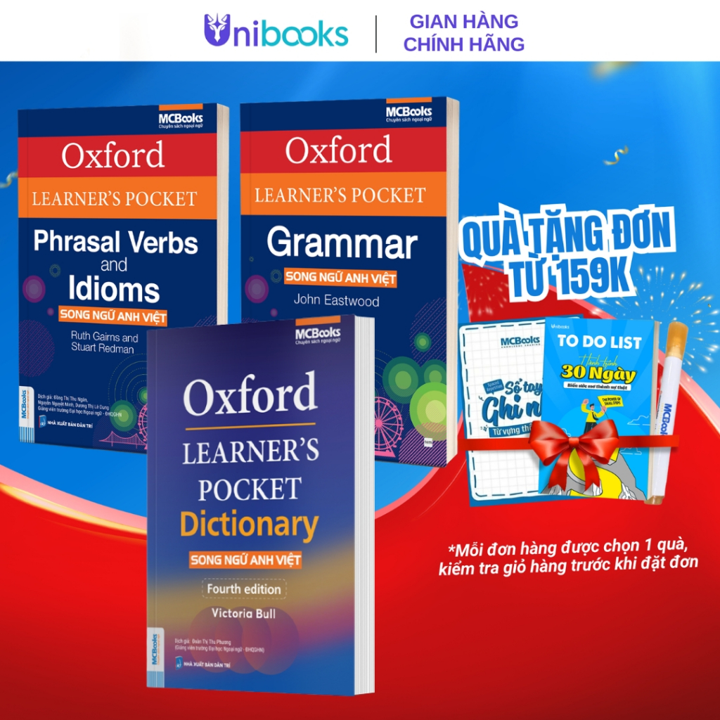 Sách - Combo 3 cuốn Oxford Learner's Pocket - Song ngữ Anh Việt