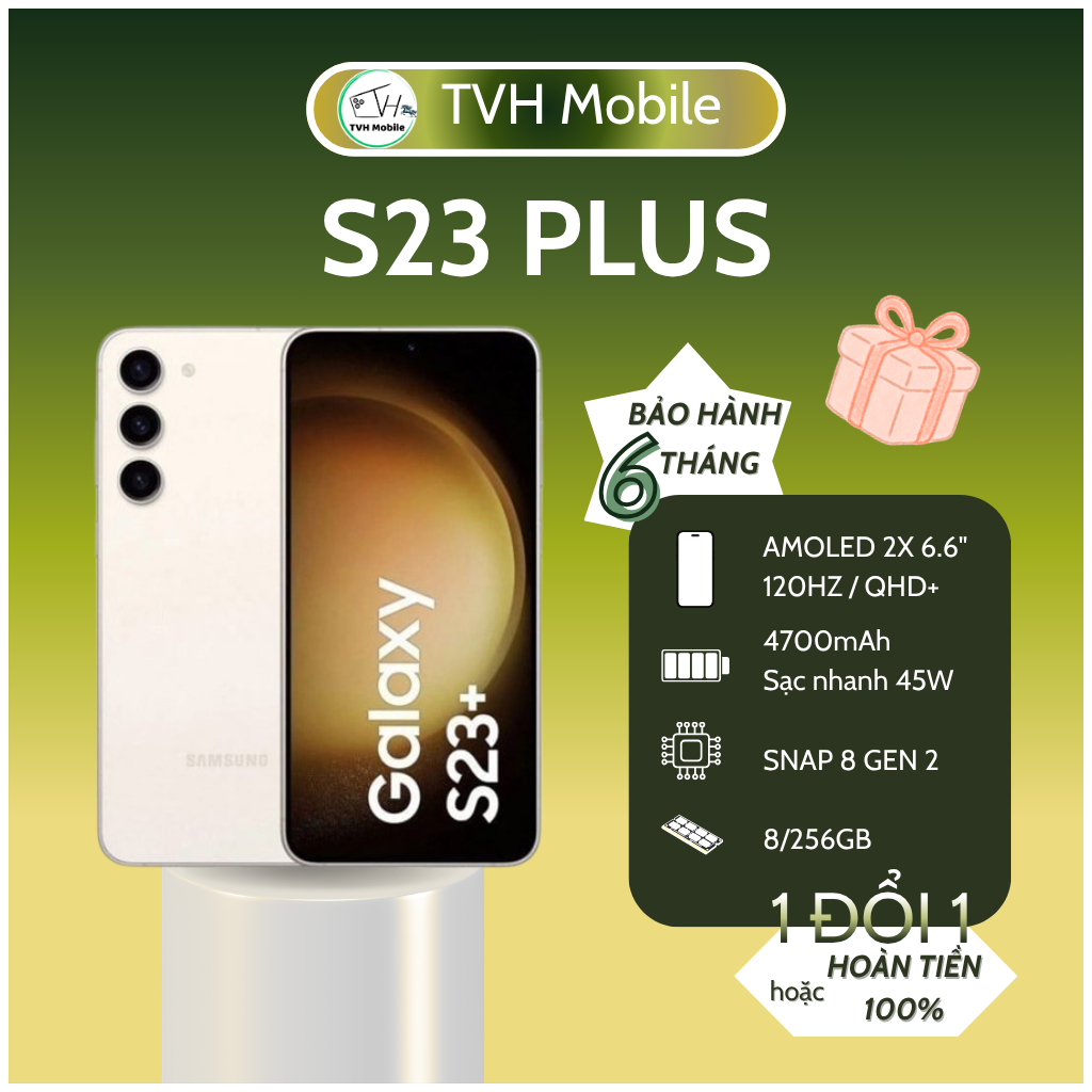 SS S23plus ram 8/256GB, chip Snap 8 Gen 2 mạnh mẽ,  bảo hành 1 đổi 1 - Wingmobile