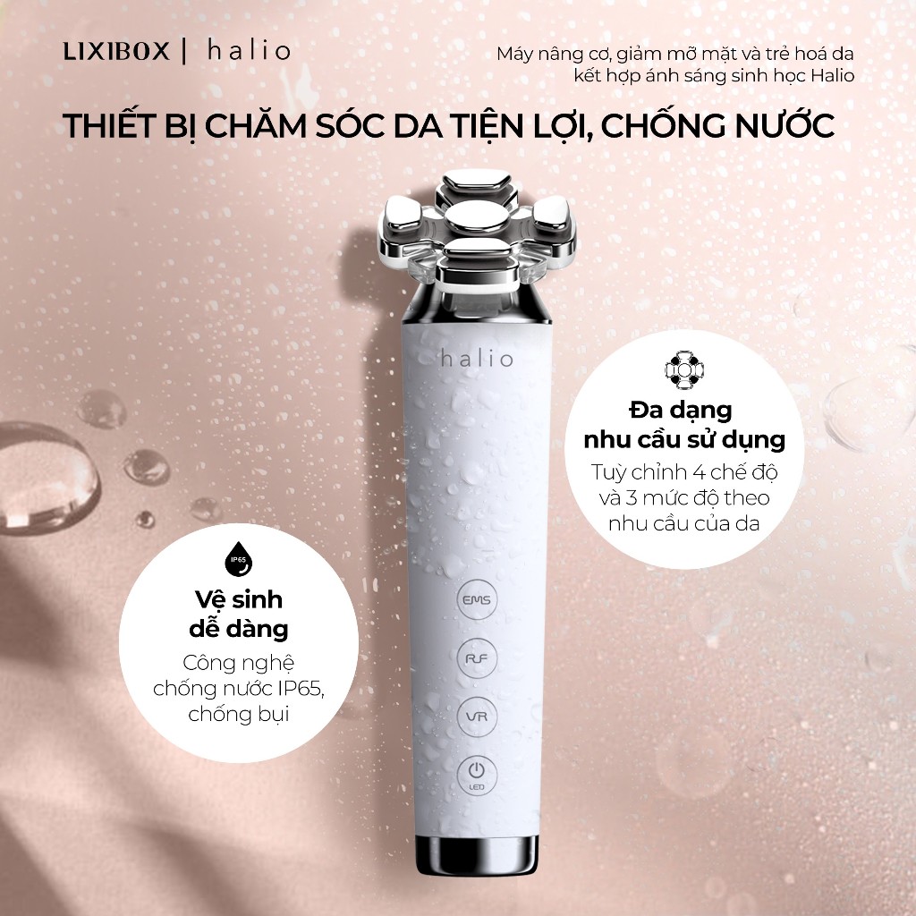 [SPLIVE] Máy Nâng Cơ, Giảm Mỡ Mặt & Trẻ Hoá Da Kết Hợp Ánh Sáng Sinh Học Halio RevitaWave Skin Rejuvenator | BigBuy360 - bigbuy360.vn