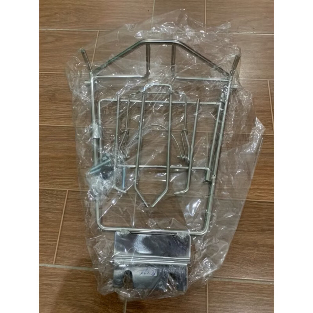 Baga võng giữa xe máy PCX ( đời 2021->2025) inox 10 ly cao cấp sáng bóng trắng
